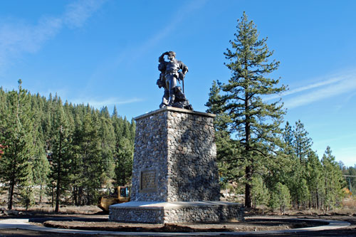 statue at Donner Memorial State Park, California